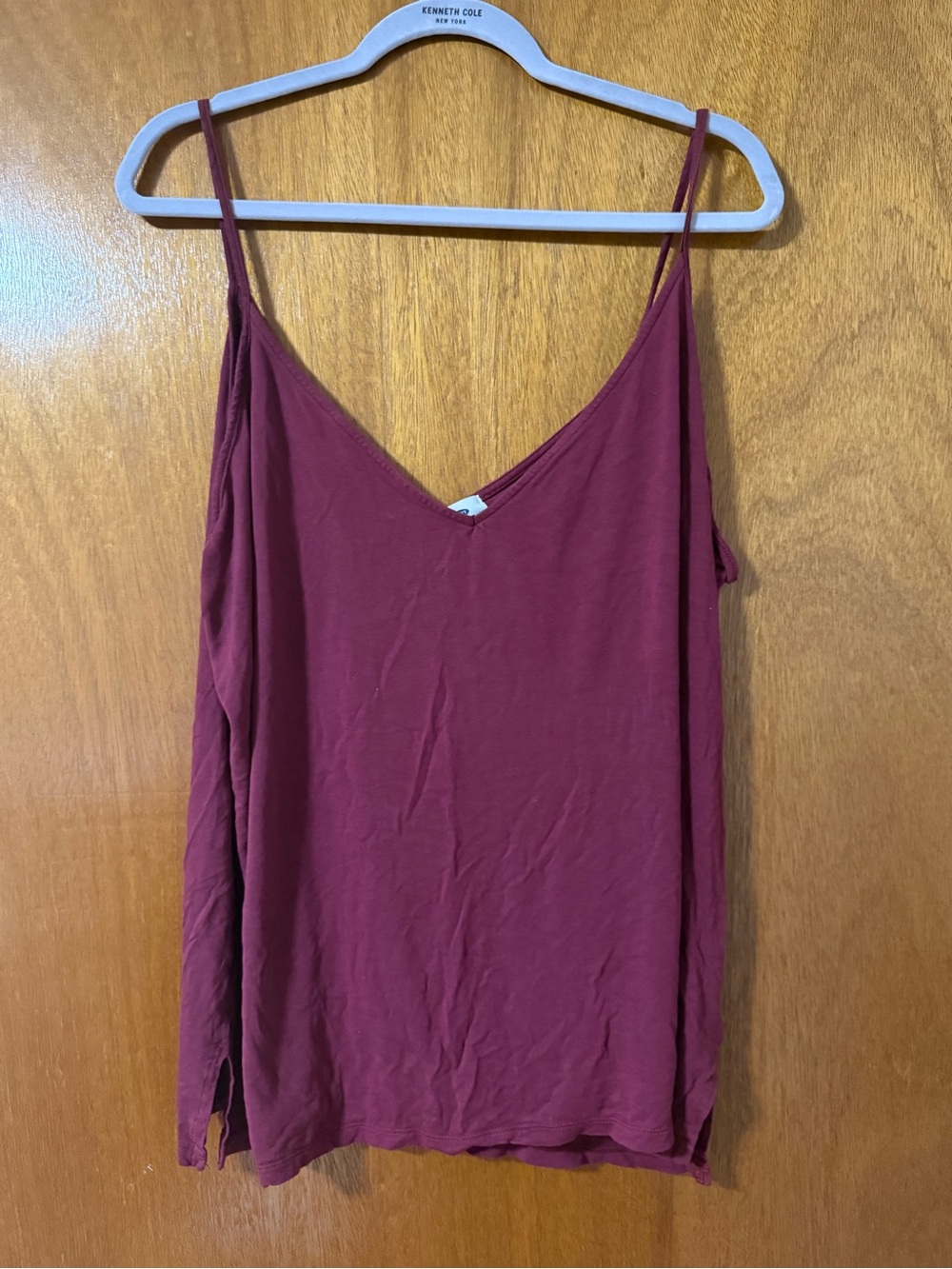 Old Navy Burgundy V-Neck Spaghetti Strap Camisole